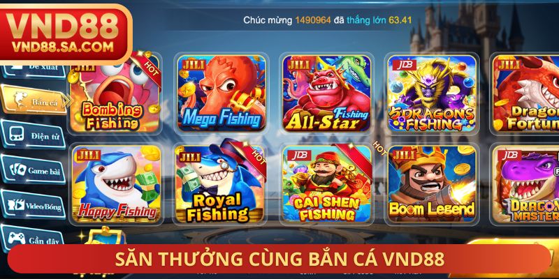 Săn thưởng cùng bắn cá VND88