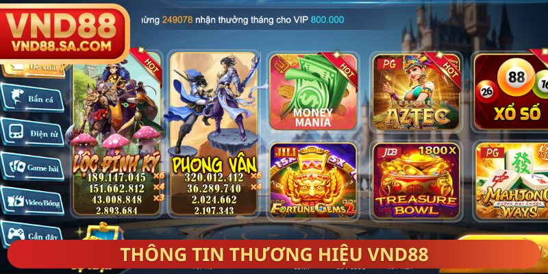 Thông tin thương hiệu VND88