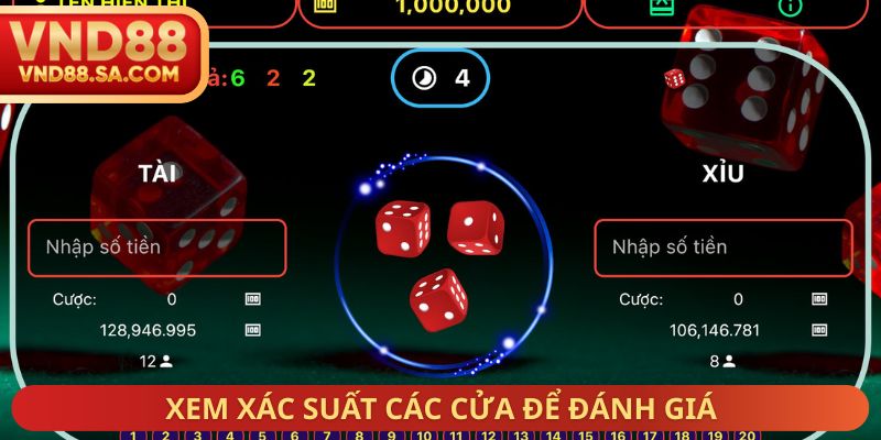 Xem xác suất các cửa để đánh giá